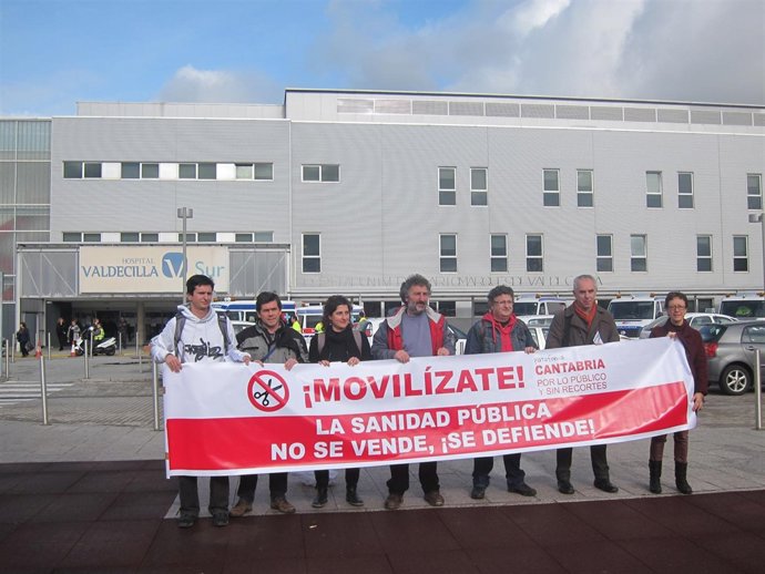 Concentración en defensa de la sanidad 