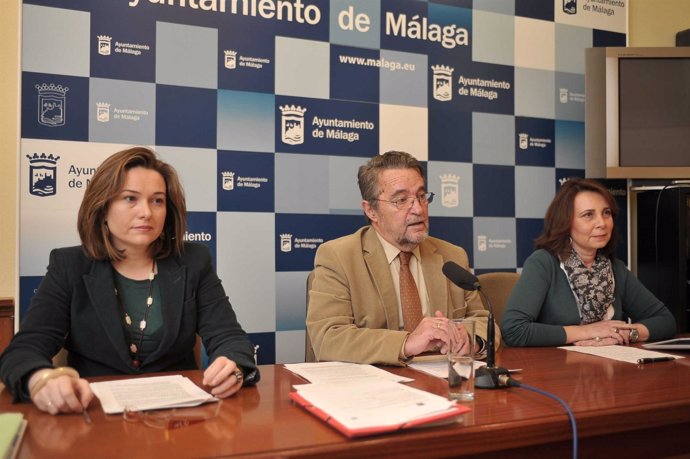 Rueda de prensa en el Ayuntamiento de Málaga