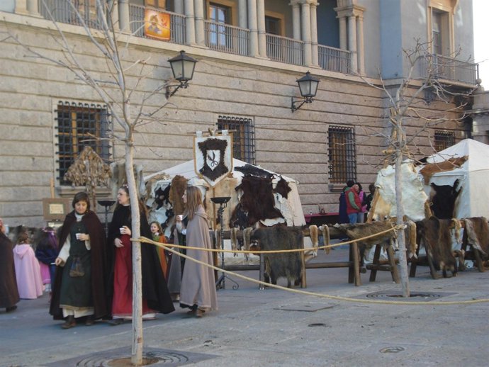 Imagen de la ciudad de Teruel durante las Bodas de Isabel.