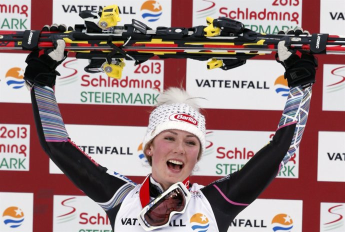 Mikaela Shiffrin, campeona del mundo de slalom 2013