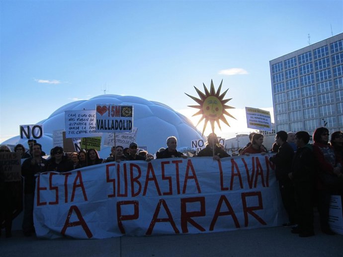 Manifestación contra los desahucios en Valladolid