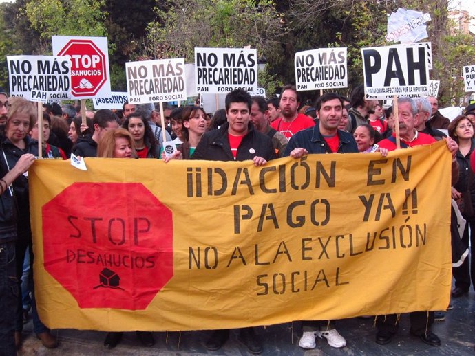 Manifestación de la PAH