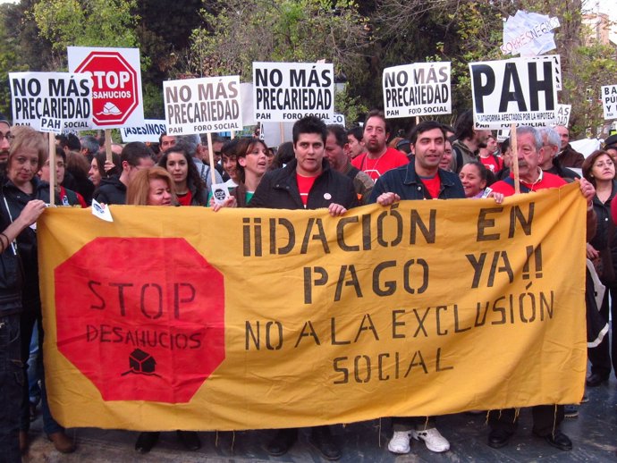 Manifestación de la PAH