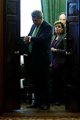 Jesús Posada y Soraya Sáenz de Santamaría