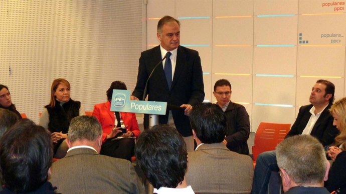 González Pons durante su intervención en Valencia