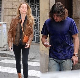 Montaje de la modelo Vanessa Lorenzo y el futbolista Carles Puyol