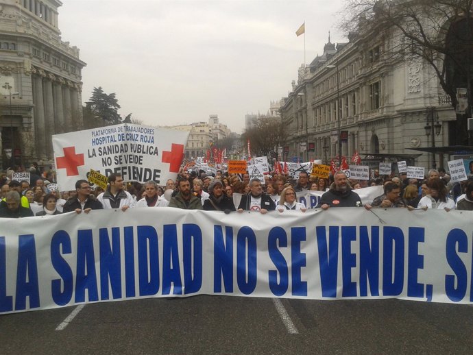 Manifestación de Sanidad.