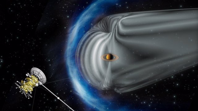 Cassini ante viento solar