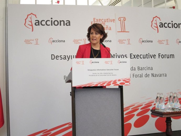 Yolanda Barcina, presidenta de Navarra