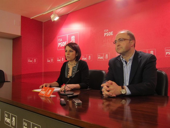 Lastra y Solar, durante la rueda de  prensa.
