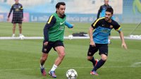 Fútbol/Liga Campeones.- Xavi regresa al equipo, Villa y Adriano serán baja en Milán