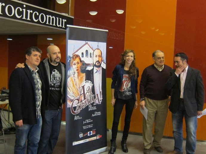 Nacho Vilar, Pepe Bornas,  Elisa Matilla, César Oliva y Rafael Gómez