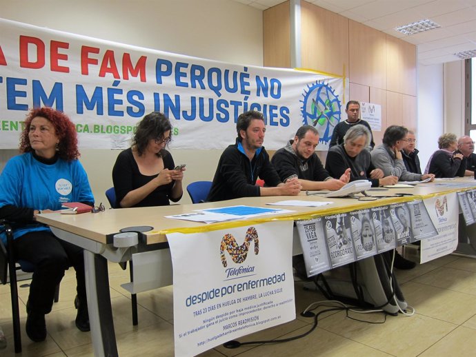 Trabajadores de Telefónica anuncian una nueva huelga de hambre 