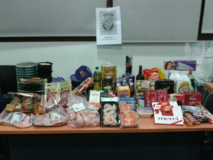 Efectos intervenidos por la Policía