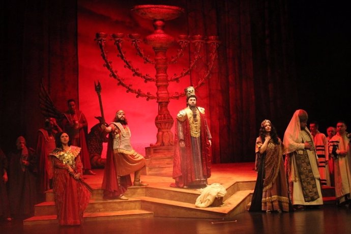 Imagen de la representación de Nabucco.