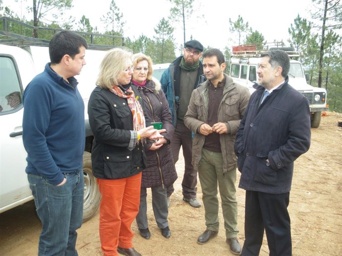 Visita a una finca de Aroche. 