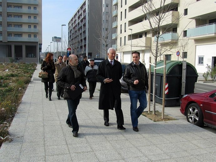 El portavoz del PP, Eloy Suárez en Parque Venecia