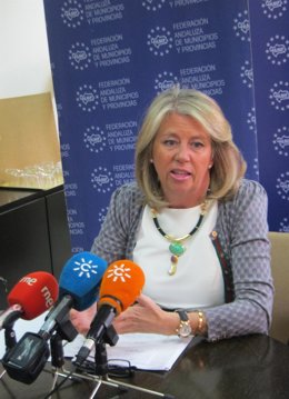 Ángeles Muñoz, hoy en rueda de prensa