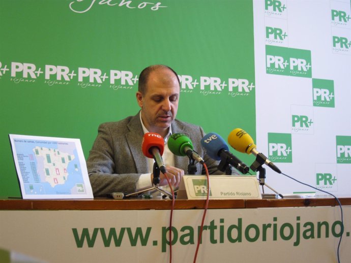 El presidente de PR+ riojanos, Miguel González de Legarra