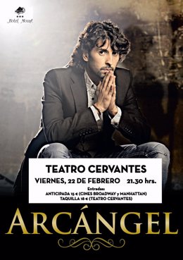 El cartel del concierto del cantaor Arcángel 