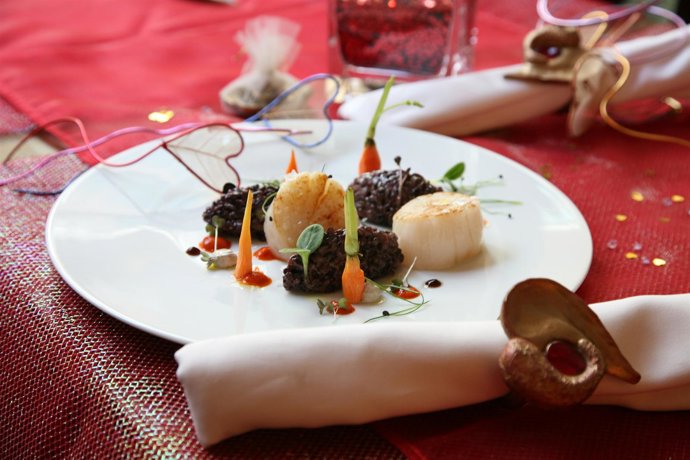 Plato, comida, San Valentín, gastronomía