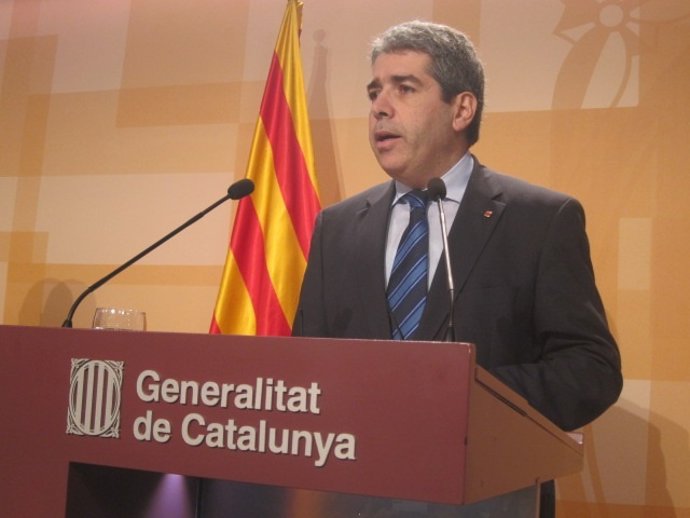 El conseller Francesc Homs, tras el Consell Executiu