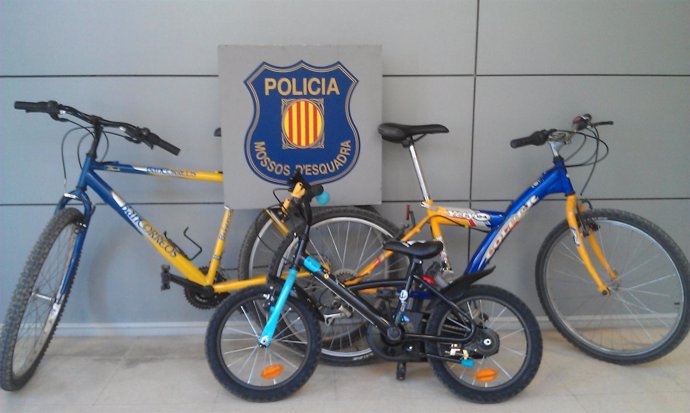 Bicicletas robadas en un aparcamiento de Martorell