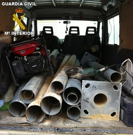 Material recuperado en San Antonio de Benagéber