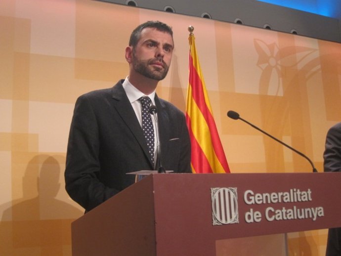 El conseller Santi Vila, tras el Consell Executiu