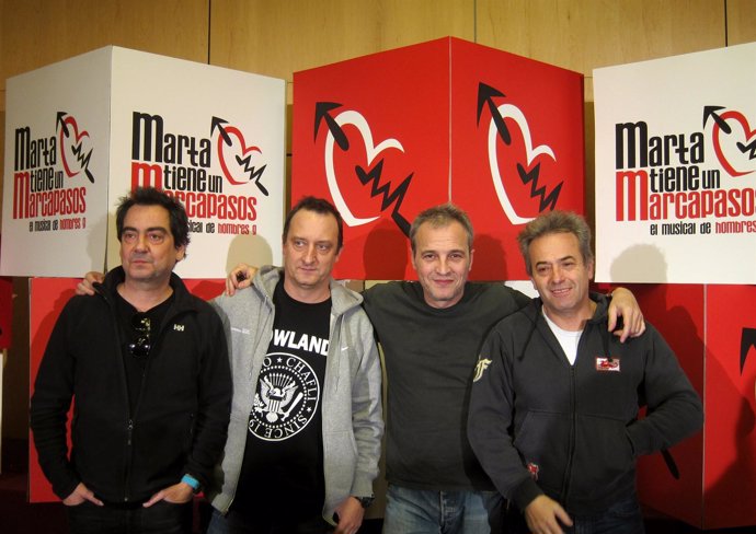 Hombres G en la presentación de su musical en Valencia 