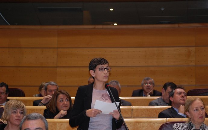 La senadora María Chivite.