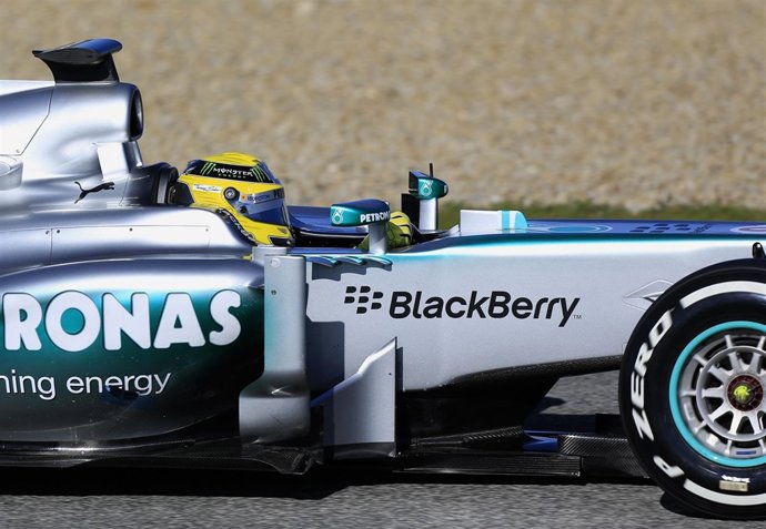 Nico Rosberg en los test de Montmeló