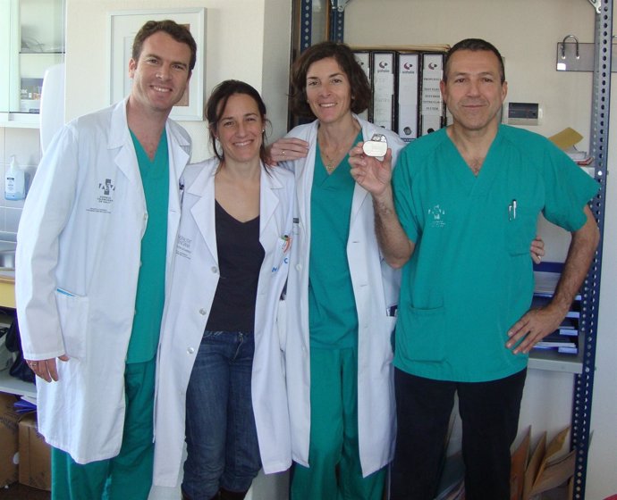 Doctores de la unidad de Arritimias del Hospital General de Alicante