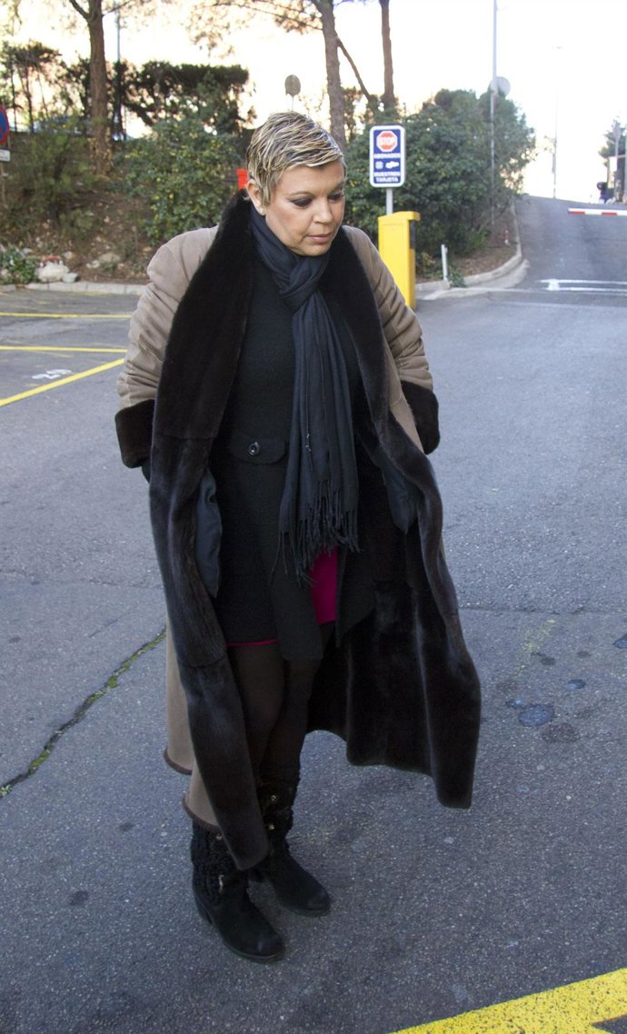 Terelu Campos en la salida del hospital
