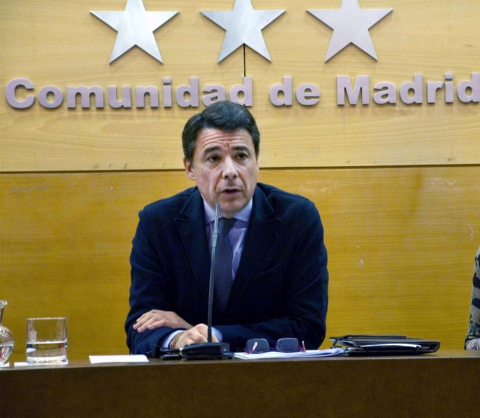 Ignacio González en rueda de prensa.