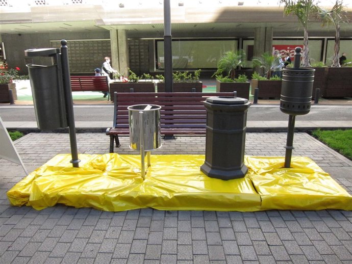 Nuevos modelos de las papeleras de Las Palmas de Gran Canaria