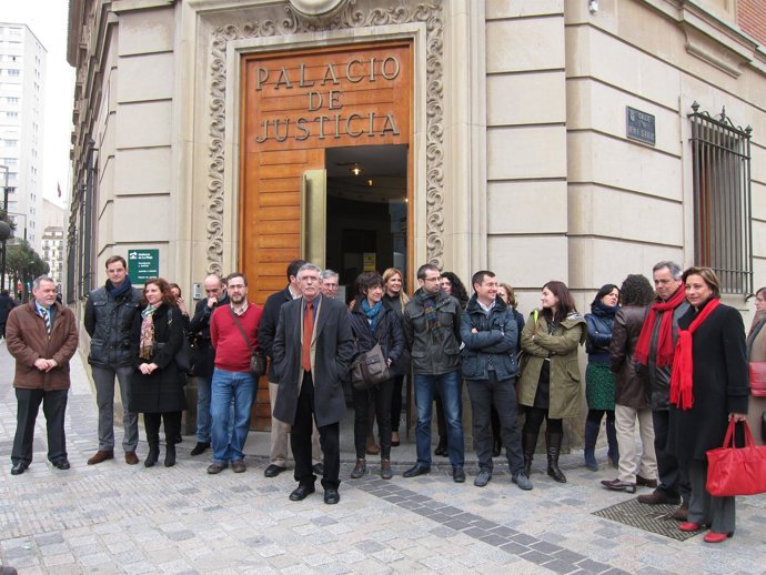 Huelga concentración de jueces