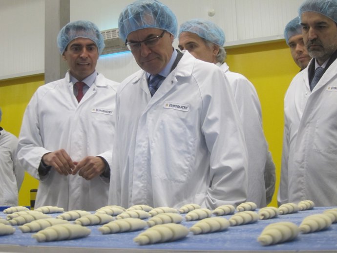 Artur Mas, en su visita a Europastry