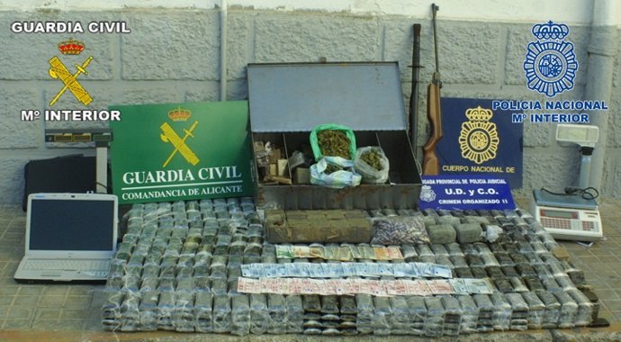 Droga incautada en la operaicón 'Juse'