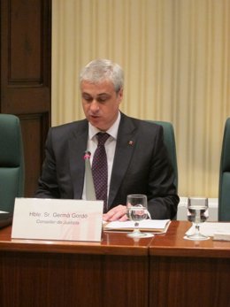 El conseller Germà Gordó, en el Parlament