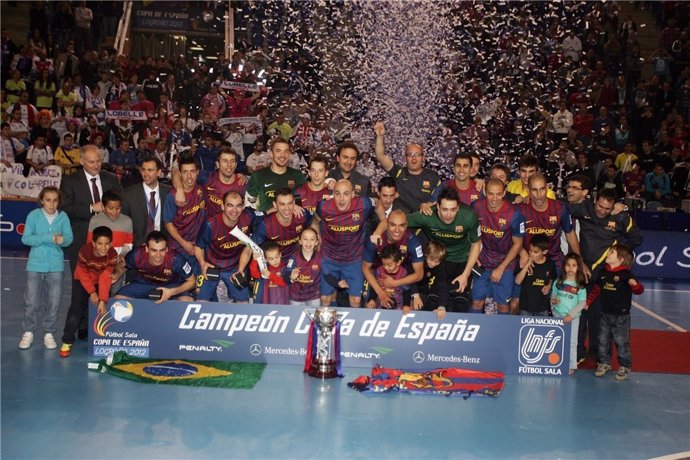 El FC Barcelona Alusport, campeón de la Copa España 2012