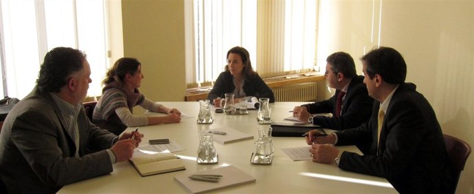 Gamarra y Burgos, con Martínez y Varona en la reunión