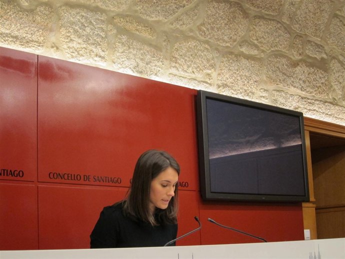 La portavoz adjunta de la Junta de Gobierno Local de Santiago, María Castelao