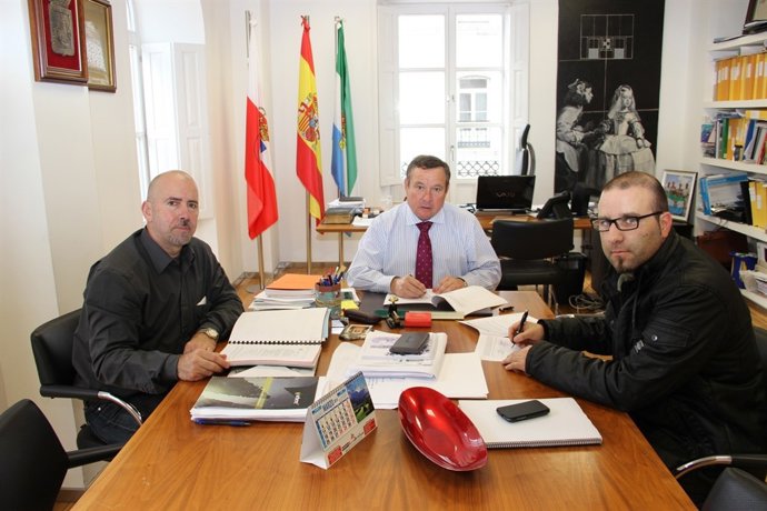 Alcalde Laredo y concejal Ramón Arenas