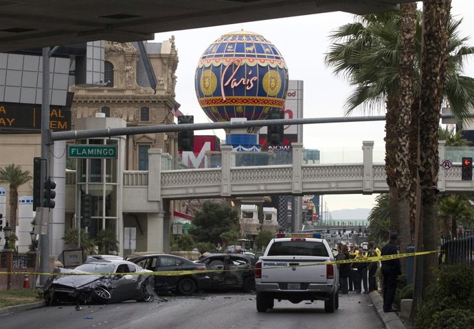 Tiroteo con persecución y accidente en Las Vegas