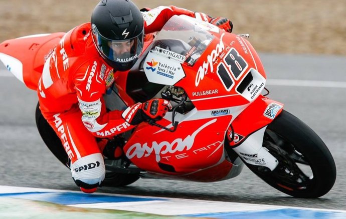Nico Terol en los entrenos de Jerez