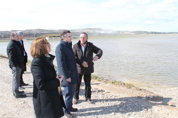 Beamonte en su visita a las localidades de Osera y Quinto de Ebro