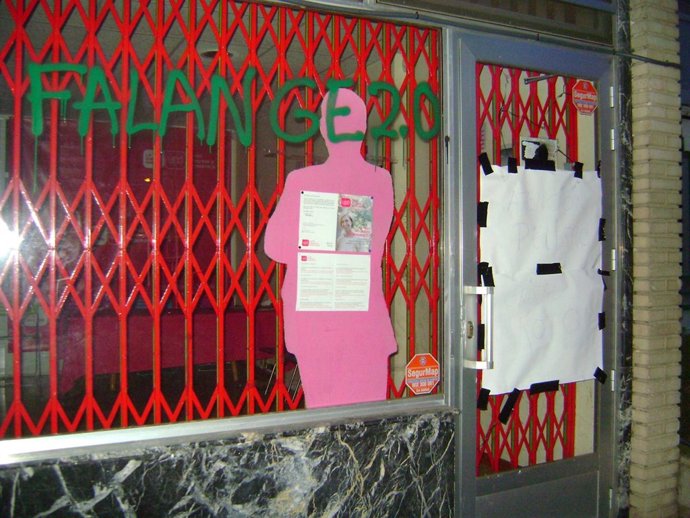 Sede UPyD Guadalajara acto vandálico