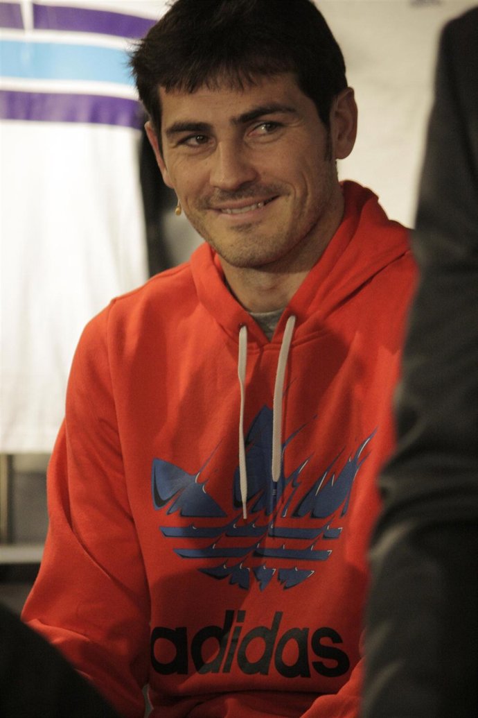 El portero Iker Casillas en la inauguración de la tienda del Real Madrid
