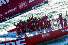 Tripulación española a bordo del barco V070 Mapfre 